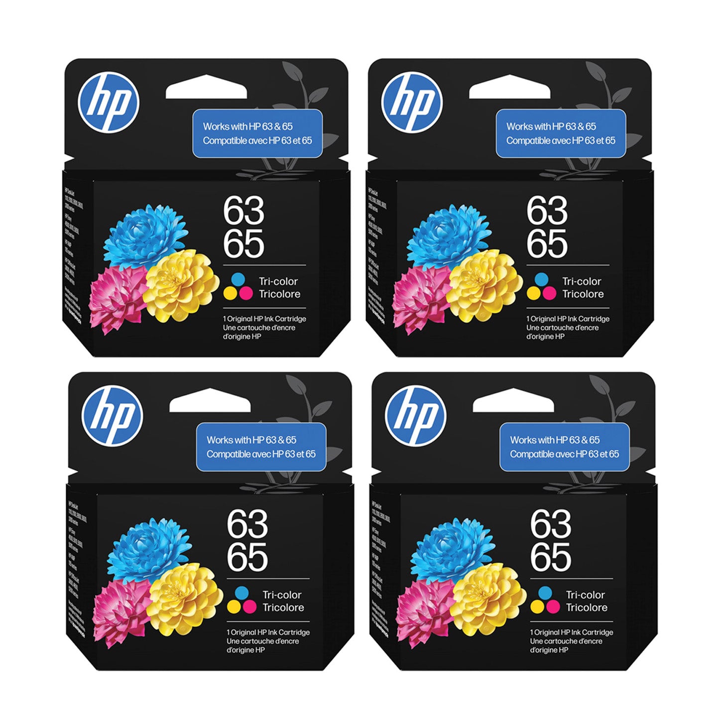 HP 63/65 Tri-Color Ink Cartridge (Replaces and Works with Both 63 & 65) | B7RT2AN