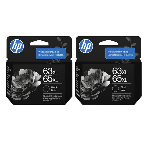 HP 63XL/65XL Black High-Yield Ink Cartridge (Replaces and Works with Both 63XL & 65XL) | B7RT5AN