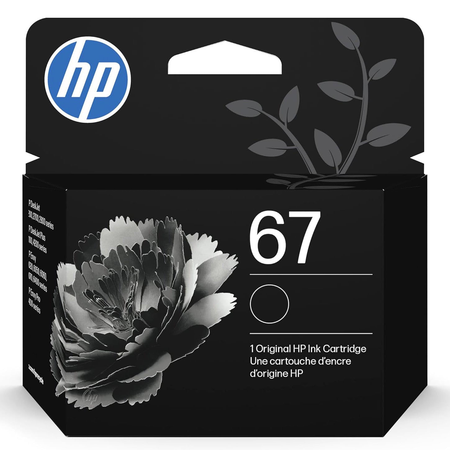 HP 67 Black Ink Cartridge | Eligible for Instant Ink | 3YM56AN
