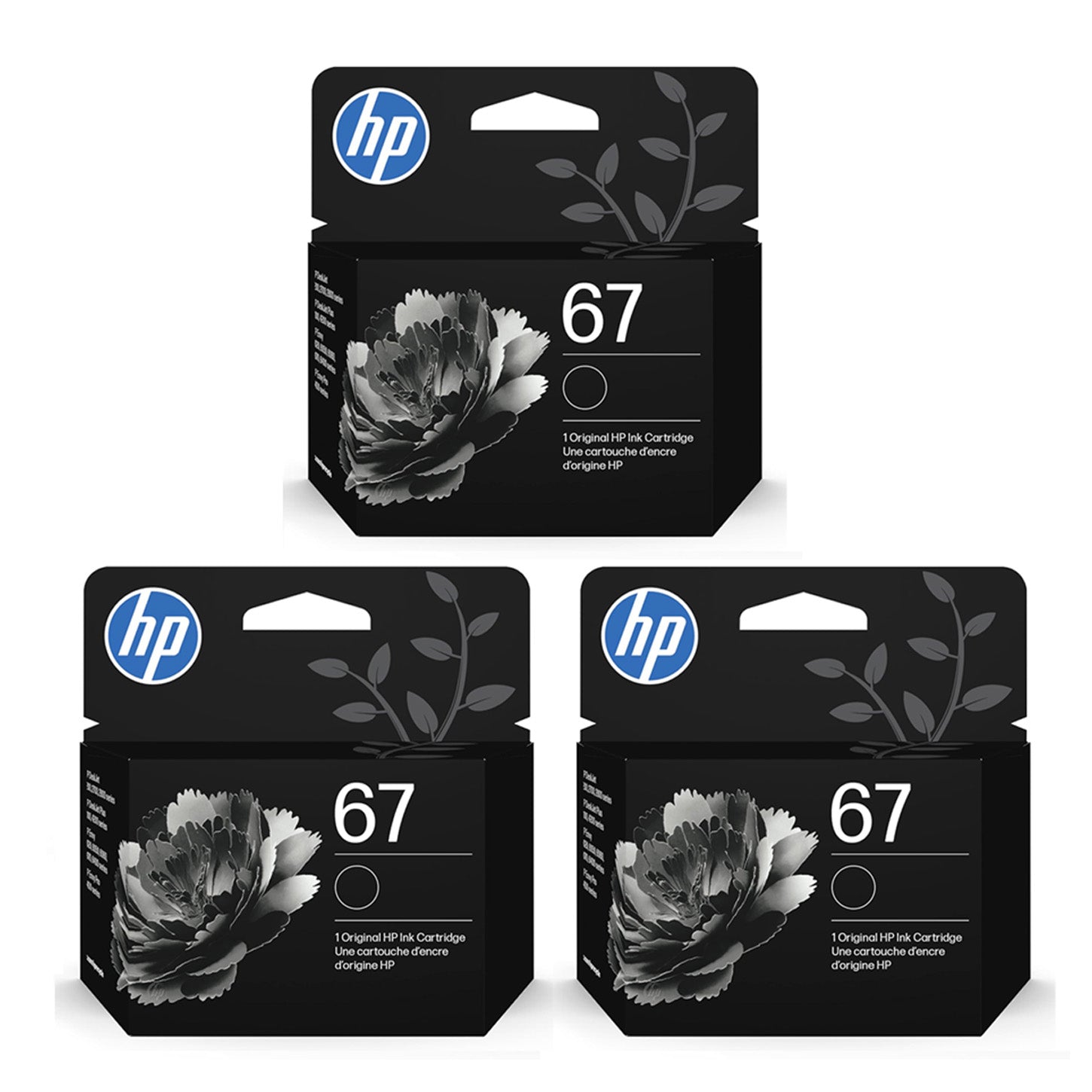 HP 67 Black Ink Cartridge | Eligible for Instant Ink | 3YM56AN