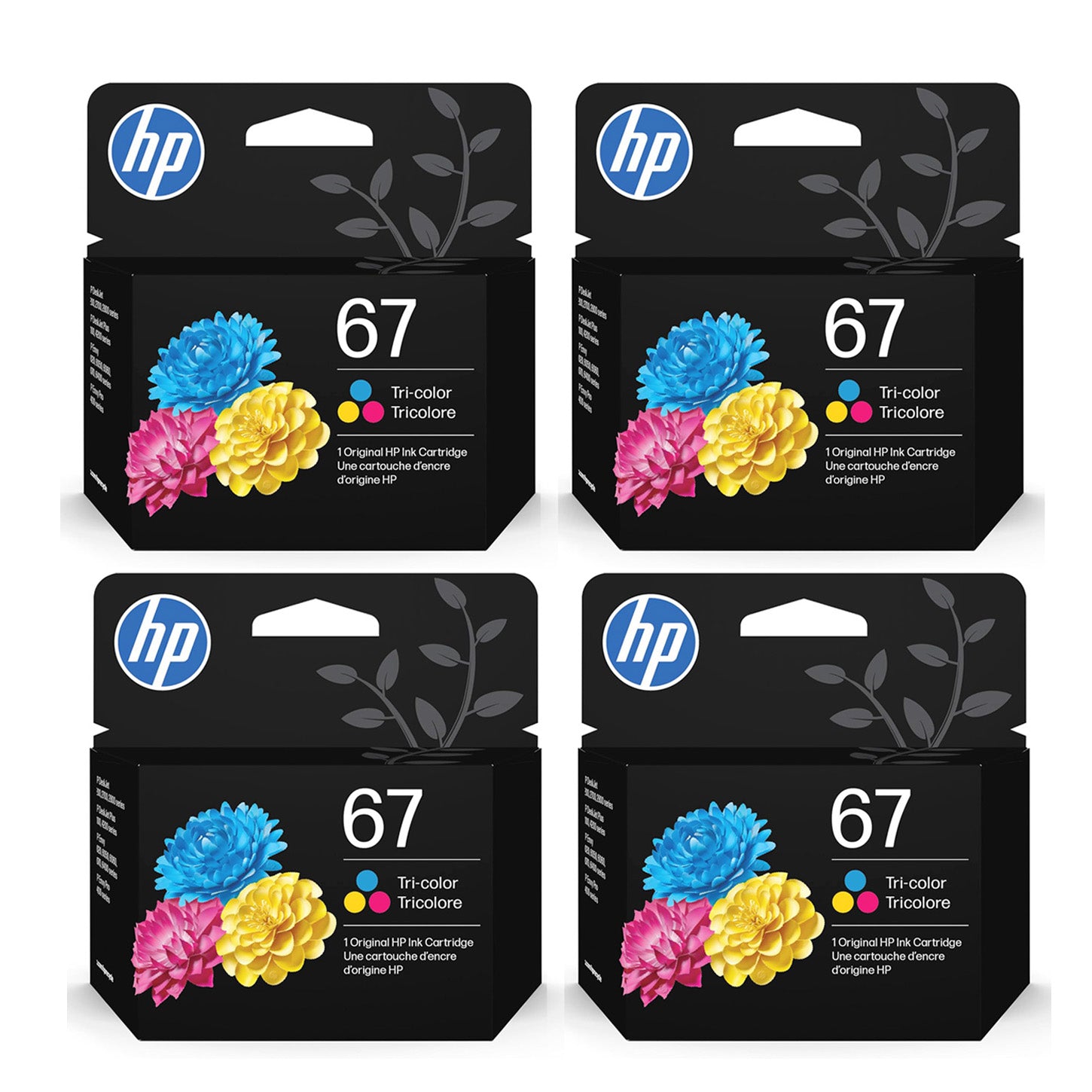HP 67 Tri-Color Ink Cartridge | Eligible for Instant Ink | 3YM55AN