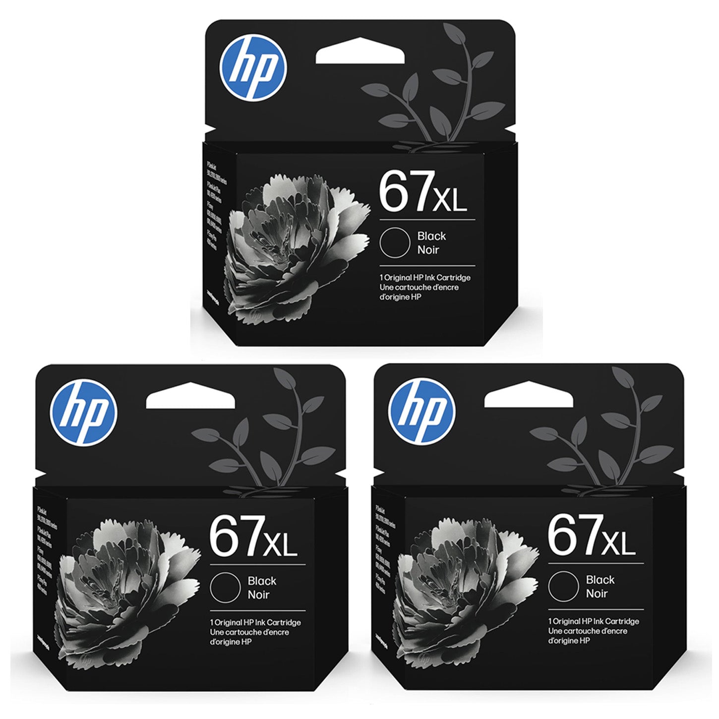 HP 67XL Black High-Yield Ink Cartridge | Eligible for Instant Ink | 3YM57AN