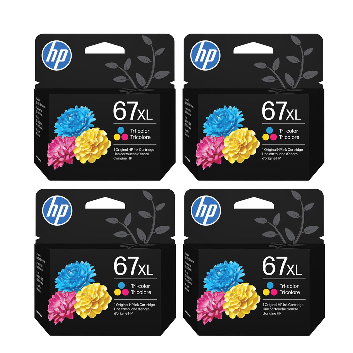 HP 67XL Tri-Color High-Yield Ink Cartridge | Eligible for Instant Ink | 3YM58AN